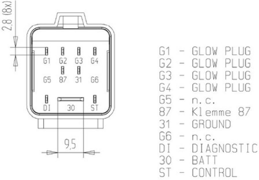 Unité de contrôle, temps de préchauffage MAHLE MHG 78