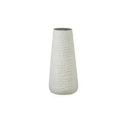 HOME STORY Vase   ¦ weiß ¦ Aluminium ¦ Maße (cm): H: 45  Ø: 20.0