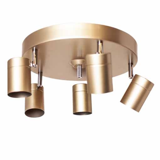 By Rydens 5er-Deckenstrahler CORRECT gold 4200730-6501 7391741007339