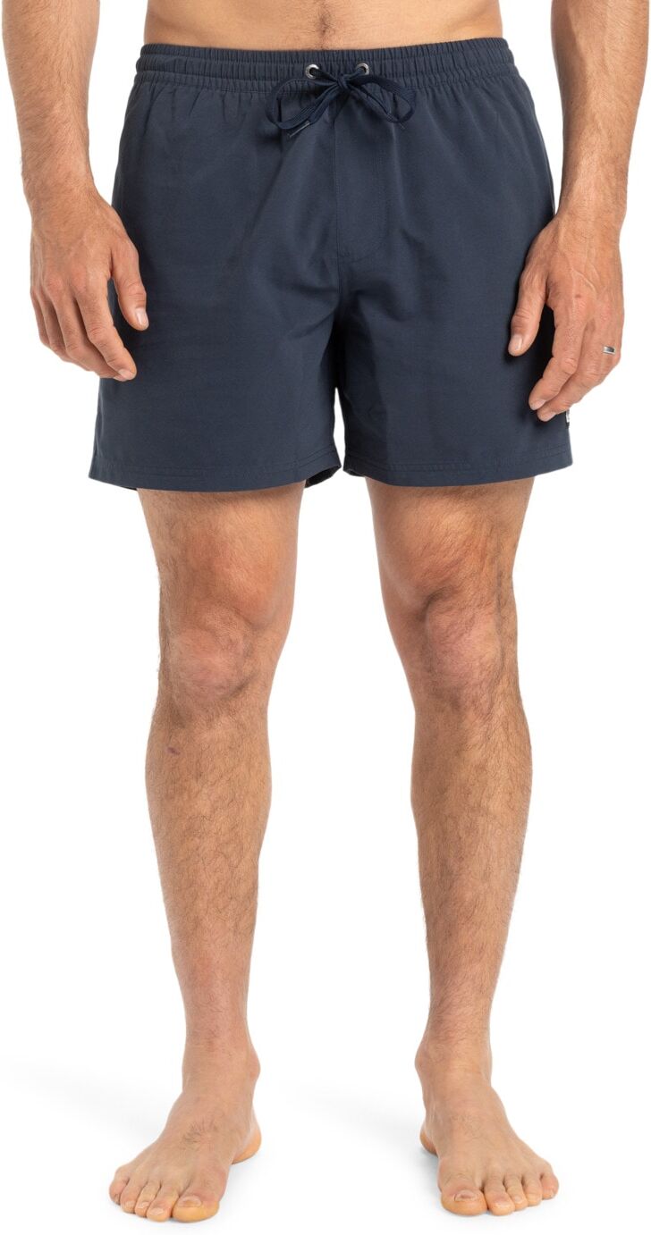 Boardshorts QUIKSILVER "Everyday Solid Volley 15", Herren, Gr. M, Normalgrössen, blau (schwarz navy), Obermaterial: 100% Polyester., Hosen Boardshorts schwarz navy M, Normalgrössen