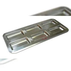 Gobel - Backblech für Financiers - 6 Financiers - Weißblech - 380 x 180 mm - 120710