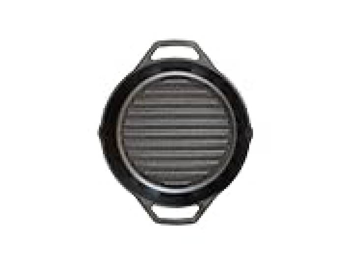 Lodge Poêle grill à double poignée Fonte naturelle Ø 30cm Sain et sans PFAS Tous feux dont induction, four & BBQ Made in USA