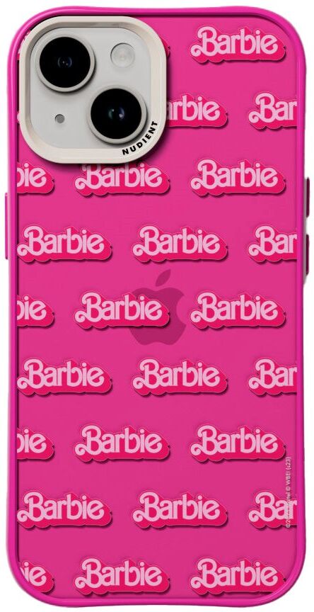 Nudient Form Case iPhone 15 Bagside Cover - Barbie Grid