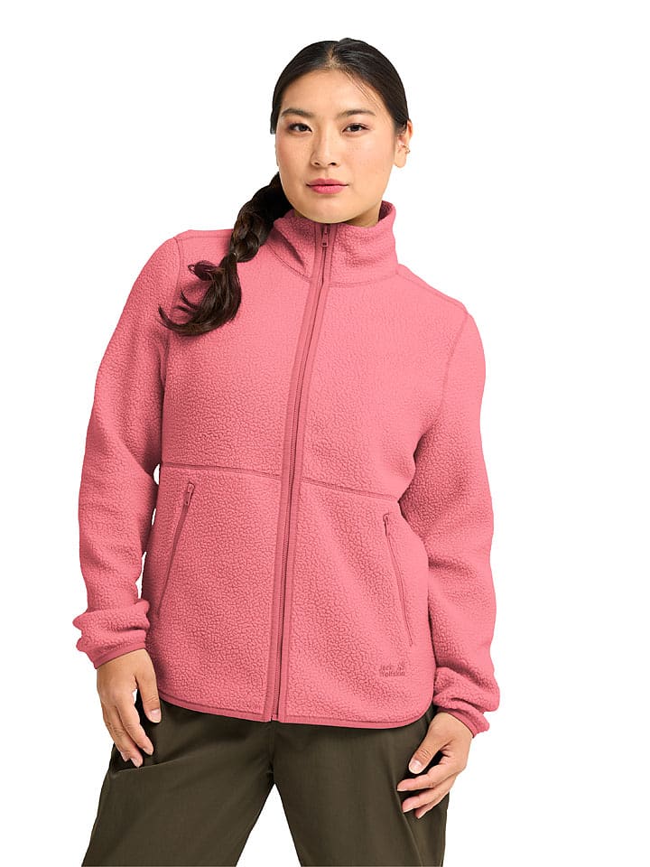 Jack Wolfskin Fleecejacke "Lite Curl" in Pink - XS