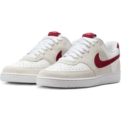 NIKE Court Vision Low Sneaker Damen 100 - white/team red/adobe/dragon red 40.5