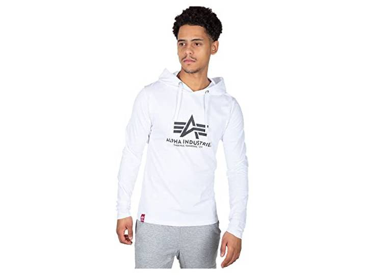 Alpha Industries Basic Hoody Kapuzensweat für Herren White