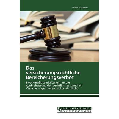 Das versicherungsrechtliche Bereicherungsverbot, Taschenbuch von Oliver A. Lontzen, Saarbrücker Verlag für Rechtswissenschaften, 978-620-2-46300-3