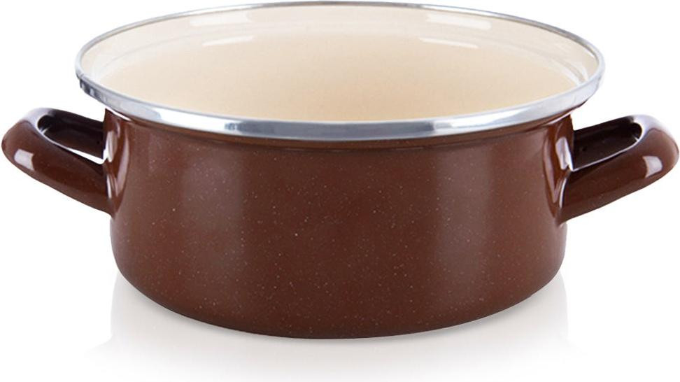 Orion Bruine geëmailleerde pan, 1,6 liter, 18,5 cm