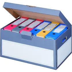 smartboxpro 20 x Klappdeckelcontainer, 522x333x268mm, anthrazit