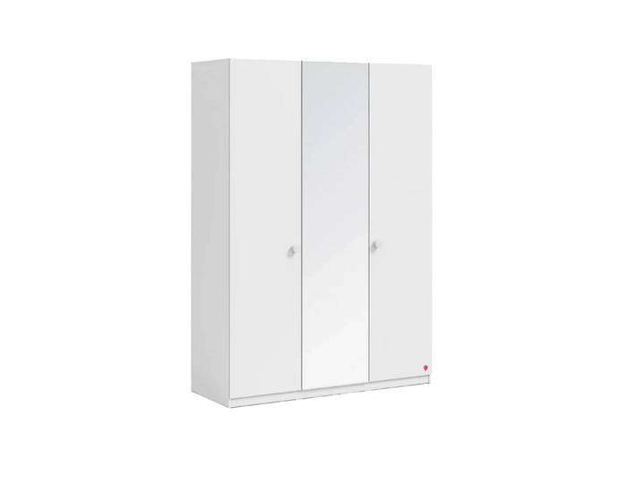 Möbel-Zeit Kleiderschrank VARIA 3-türig mit Spiegel – Modernes Design – In 2 Farben