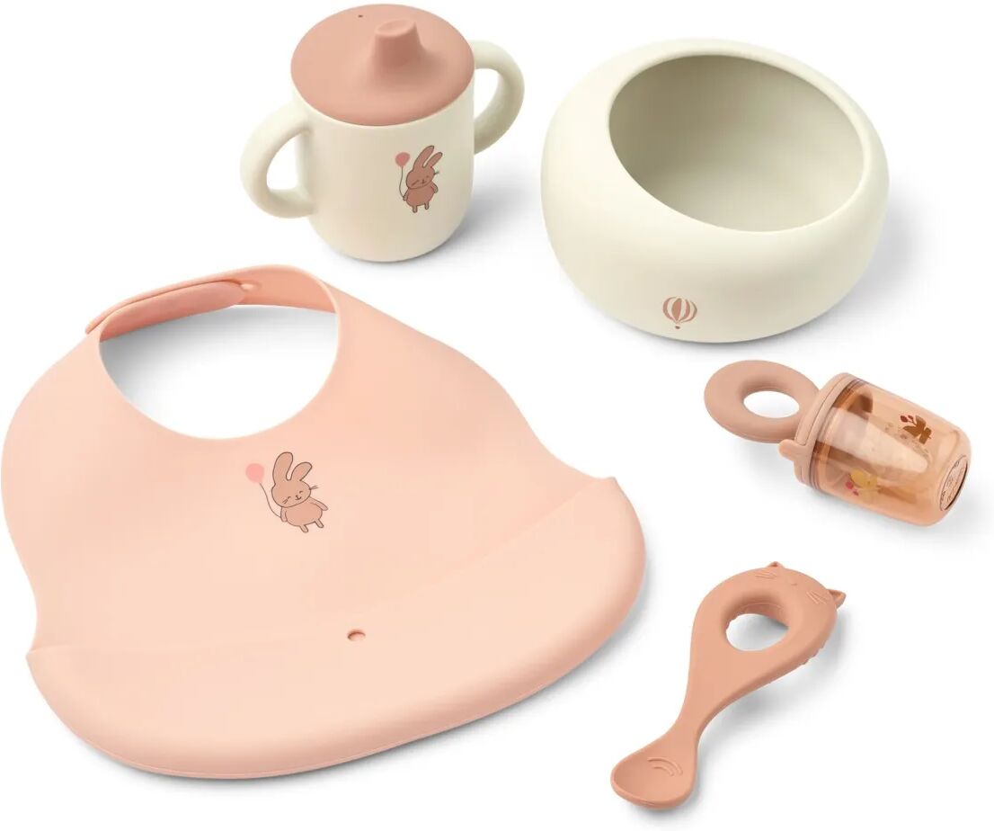 Liewood Set repas Mileah Wild child/Rosey taille unique