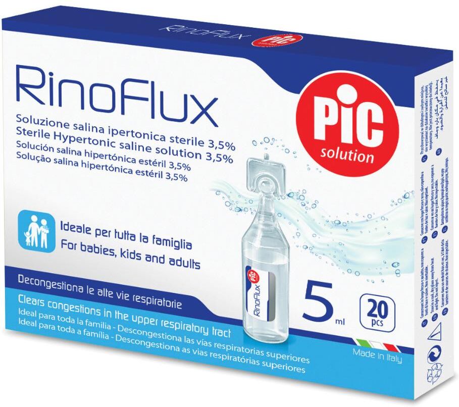 THERAS CONSUMER HEALTH Srl PIC Solution Rinoflux, 20 Fiale da 5 ml