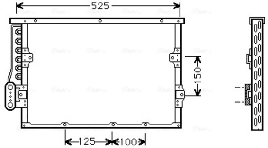 Condenseur, climatisation AVA COOLING BW5191