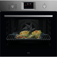 AEG OU5PB41FSM Backofen 60cm Pyrolyse 9Heizarten 45Automatikprogramme Versenkknebel