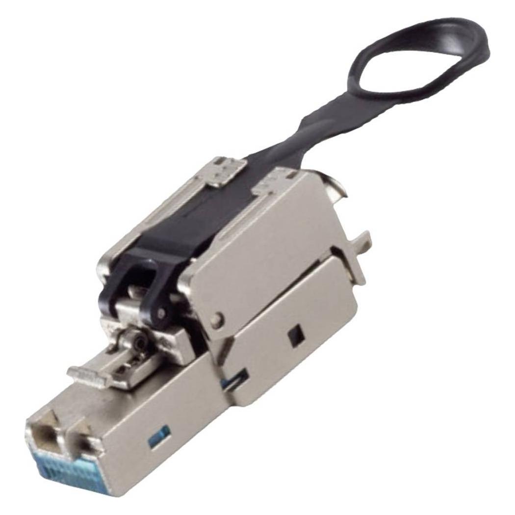 BKL Electronic RJ45 Stecker, werkzeuglos, EASY PULL, STP, CAT 6A 10121203 Steck (10121203)