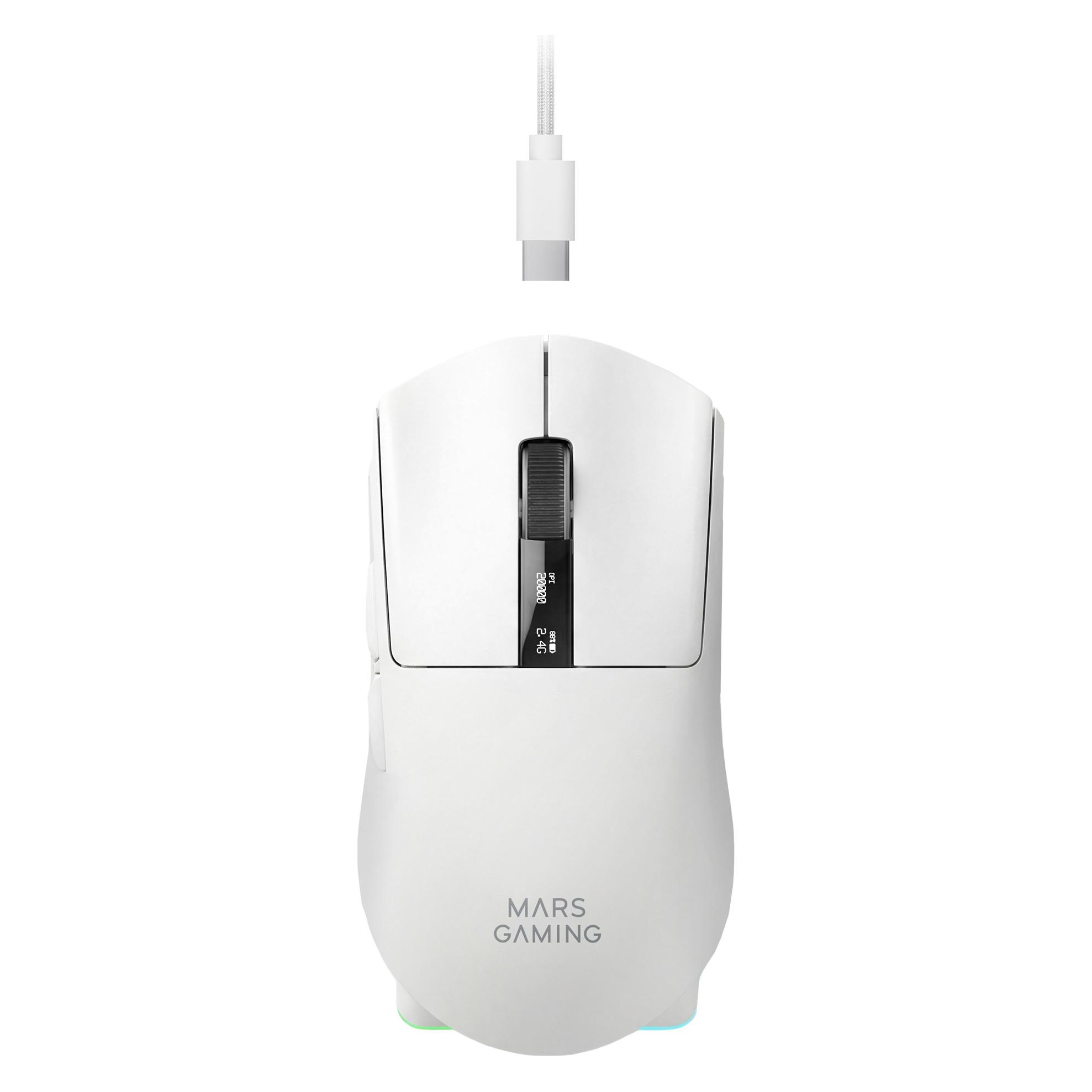 Mars Gaming "MMWELITEW mouse Right-hand Bluetooth Optical 20000 DPI" (Kabellos) (MMWELITEW)