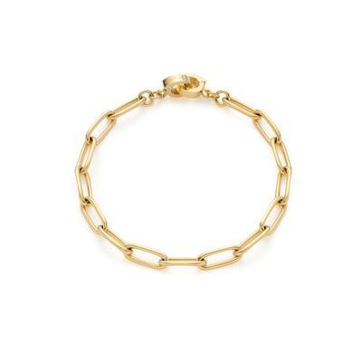 Charm-Armband LEONARDO "Estrella Clip&Mix", gold (gelbgoldfarben), Armbänder, Damen, 19cm, Edelstahl, Edelstahlarmband