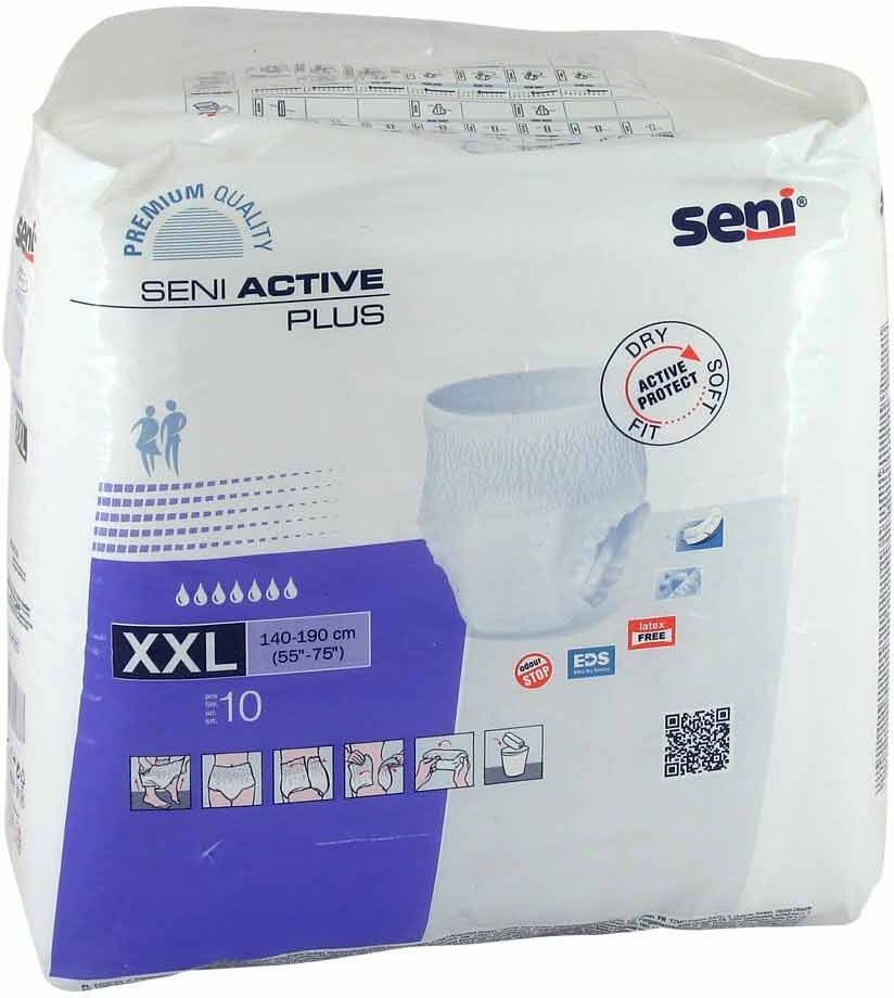 Seni Active Plus Inkontinenzslip Einmal Xxl 10stk