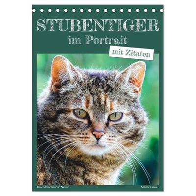 Stubentiger im Portrait (Tischkalender 2027 DIN A5 hoch), CALVENDO Monatskalender