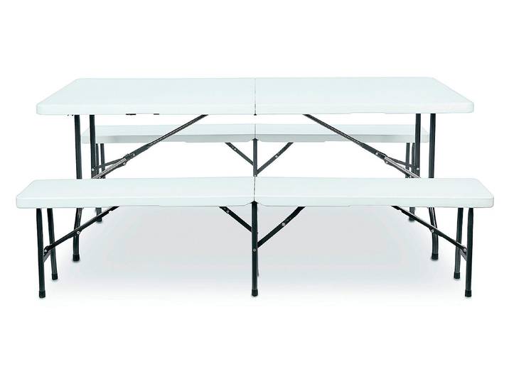 Home and More Festbank-Set Albi 180 x 75 x 72 cm
