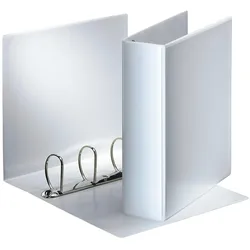 Esselte, Ordner, Indstiksringbind A4 med lomme, 86 mm ryg, hvid (A4, 86 mm)