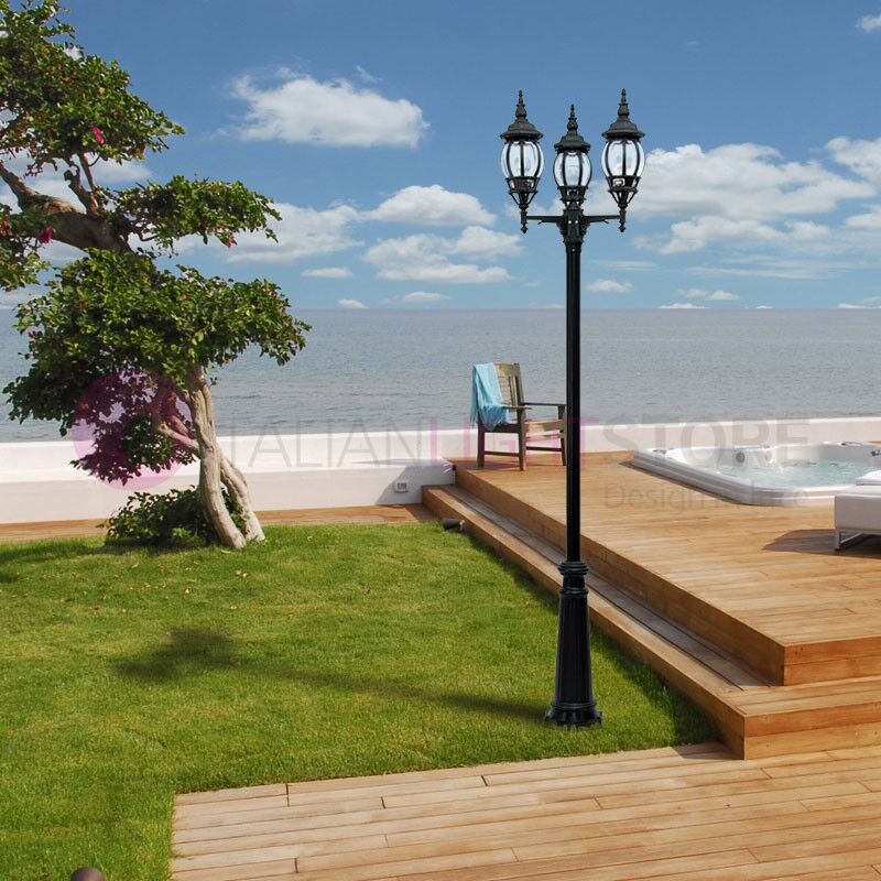 Boston Lampione Classico Per Esterni Giardino H.242 Cm