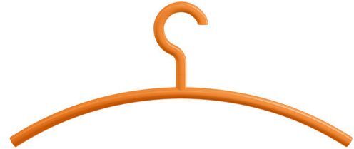 Hewi Kleiderbügel 570.324 orange, drehbarer Haken
