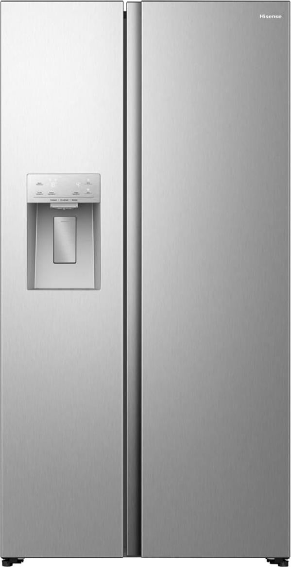 Hisense RS5P528STIE Amerikaanse koelkast Side-by-Side, Grijs, RVS, No-Frost, 528 l