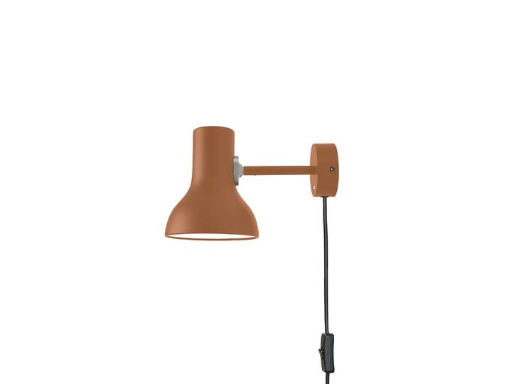 Type 75 Mini Wandlampe mit Stecker, rostbraun - Anglepoise - Wohnzimmer - Design - Metall - Einflammig