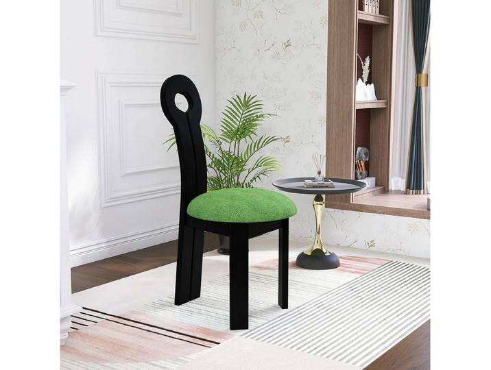 JVmoebel Esszimmerstuhl Moderner Stuhl Elegantes Design Möbel Grün Sitz Polsterstuhl, Made in Europa