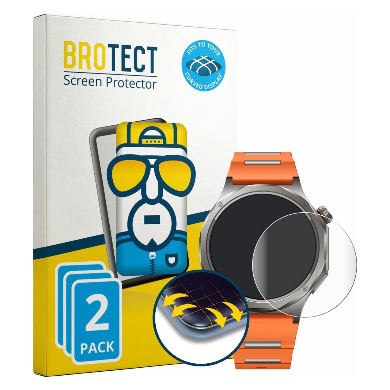 Brotect Fullscreen für Oppo Watch X3 Schutzfolie Displayschutz Folie Klar Transparent (5162984)