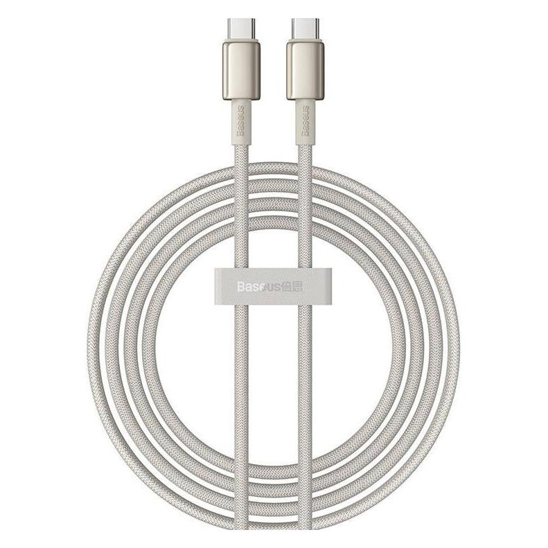 Baseus Cable USB-C to USB-C Tungsten Gold, 100W, 2m (gold) (2 m, USB 2.0, 100 W) (P10319800G21-01)