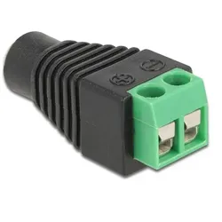 DeLOCK Adapter DC 1,35 x 3,5 mm Buchse > Terminalblock 2 Pin