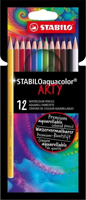 STABILO Aquacolor "ARTY" 12 Stück in Pappverpackung