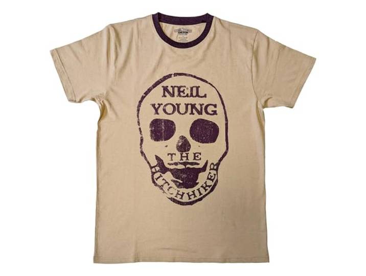 Neil Young Hitchhiker Ringer T Shirt M