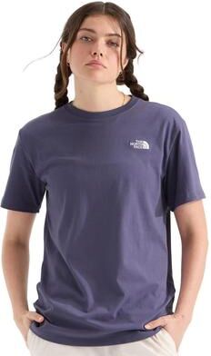 The North Face Women's Evolution Simple Dome Relaxed Short Sleeve Tee Athletic in Grounded Plum, Size XL, Cotton