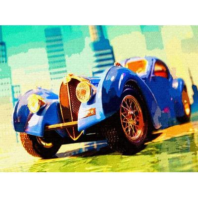 CALVENDO Puzzle Blick zurück in die 1930er Jahre: der Typ 57 Atlantic von Bugatti 2000 Teile Puzzle quer | 2000 Teile Lege-Größe 90 × 67 cm