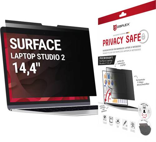 DISPLEX Displayschutzglas mit Blickschutz Microsoft Surface Laptop Studio 2 14,4" 1 St. 02099