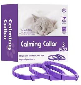 Uplift Picks Adjustable Cat Calming Pheromone Collar For Stress Relief Travel And Daily Comfort purple