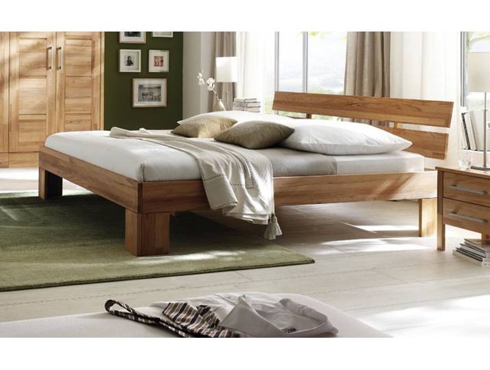 Doppelbett 'Bozen' 180x200cm Kernbuche Sitzhöhe 45cm