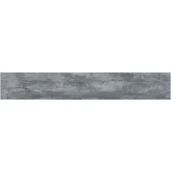 Livingandhome Selbstklebender Vinylboden, rustikale Holzoptik Dunkelgrau, 91,5x15,2 cm, 36 Stück