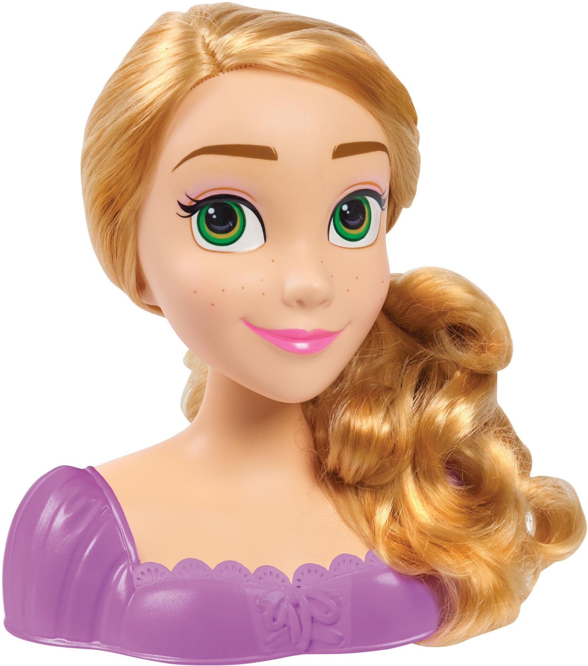 Just Play Disney Princess Rapunzel Small Styling Head with Accessories for Kids, 20 cm, Blonde, Includes Hairbrush and Combs