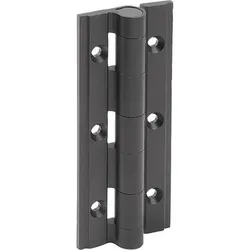SCHARNIER OHNE FEDER A=35, B=90, ALUMINIUM SCHWARZ ELOXIERT