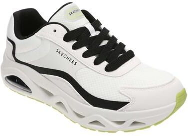 Skechers Street Uno Glide-Step 183425 (Men's) Athletic in White/Black, Size 10.5 M, Leather/Synthetic
