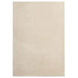 HOCHFLORTEPPICH Antirutsch Uni ALDAN Polyester Beige 120 x 160 cm