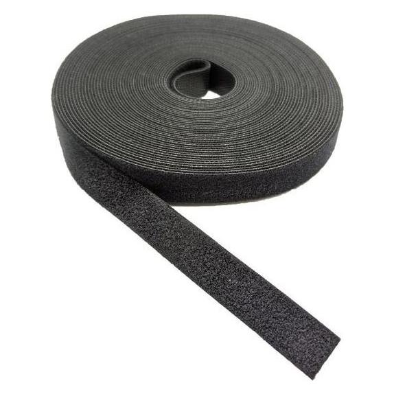 Tecline Klettband Back to Back, schwarz, 16 mm x 10 m Rolle (16 mm) (KBB2B-16)