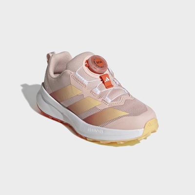 Trailrunningschuh ADIDAS TERREX "AGRAVIC BOA KIDS", Mädchen, Gr. 40, semi impact orange, blush pink, ice tangerine, Synthetik, Textil, Schuhe, mit BOA-Drehverschluss