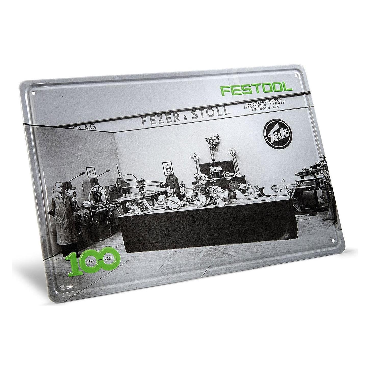 Festool 100 Jahre Blechschild Retro Messestand MES-FT2 100Y (578401)