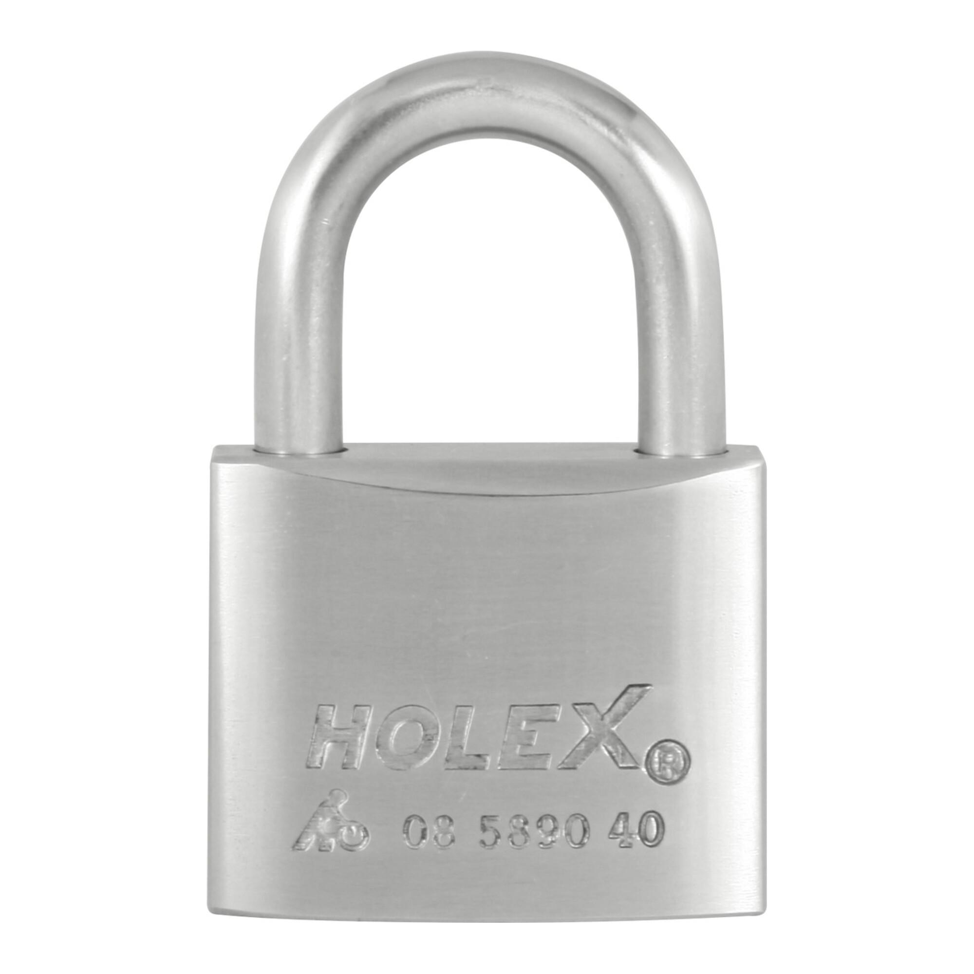 HOLEX Zylinderschloss verschiedenschließend Edelstahl 40 mm (085890 40)