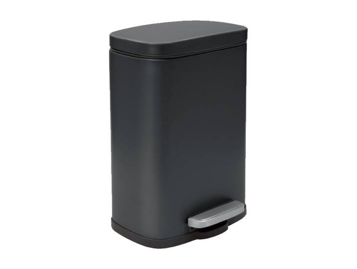 Spirella Badezimmer Treteimer AKIRA Steel 5L Schwarz